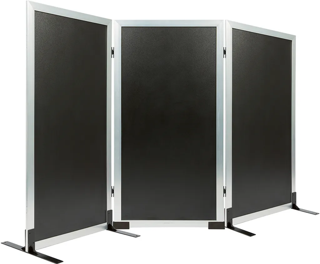 Securit SBM-BL-115 MULTIBOARD Tableau Noir Mural Design 115x30 cm - 8