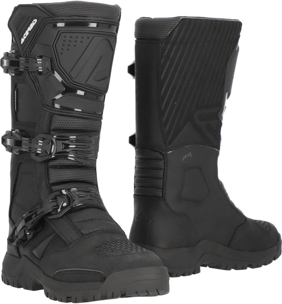 ACERBIS wasserdichte Motorradstiefel genehmigt Galibier schwarz 3-Haken-Verschluss größe 44