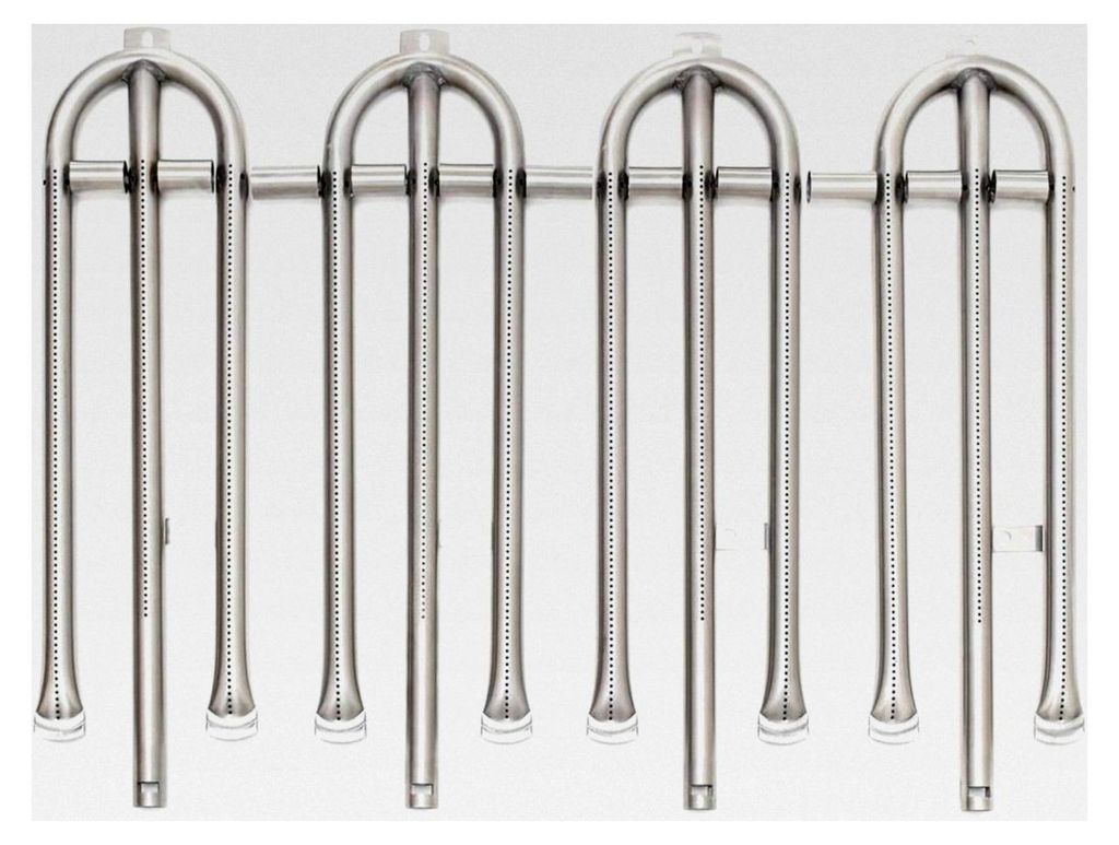 Brennerrohr-Set aus Edelstahl für 4-flammige Gas-Grills und -Bräter