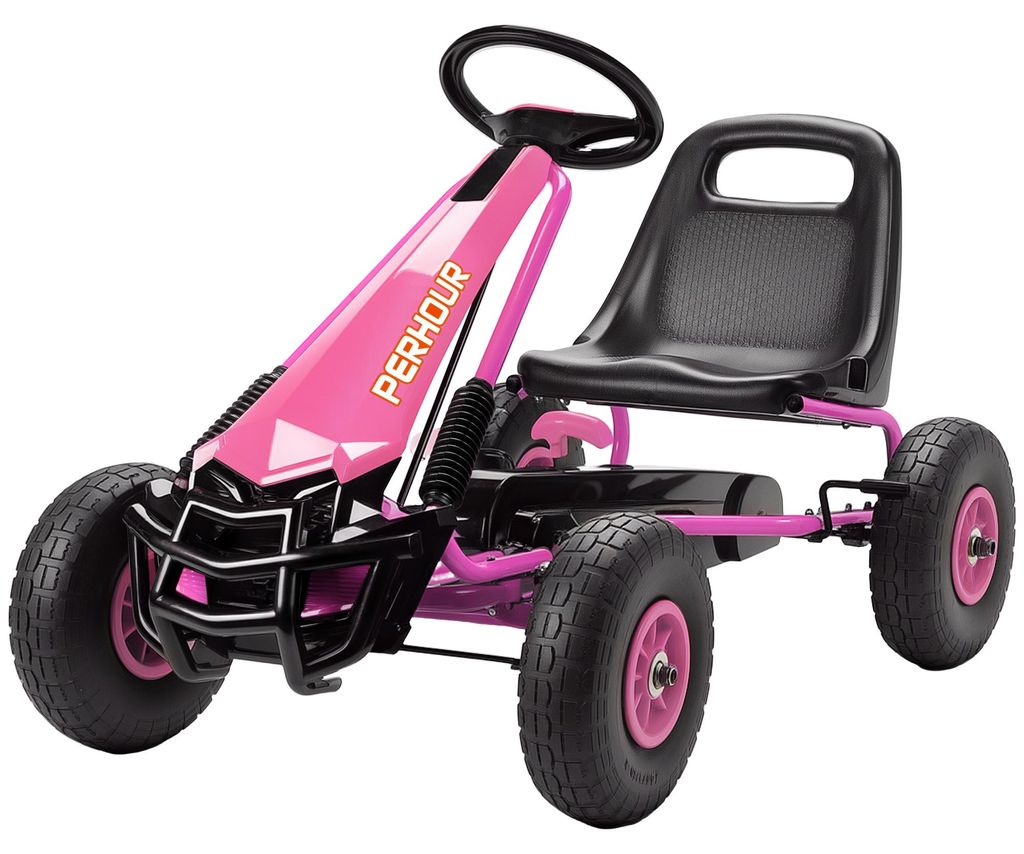 AIYAPLAY Gokart met handrem, verstelbare stoel, voor- en Productafbeelding 