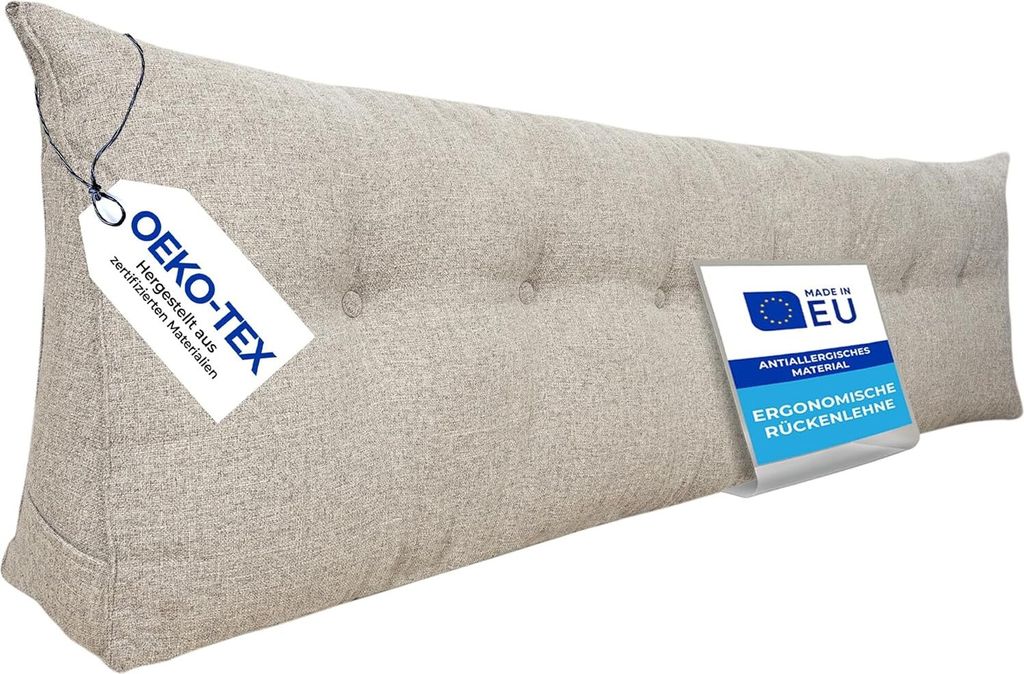 Pillows24 - Rückenkissen für Bett & Sofa mit abnehmbarem, Produktbild 