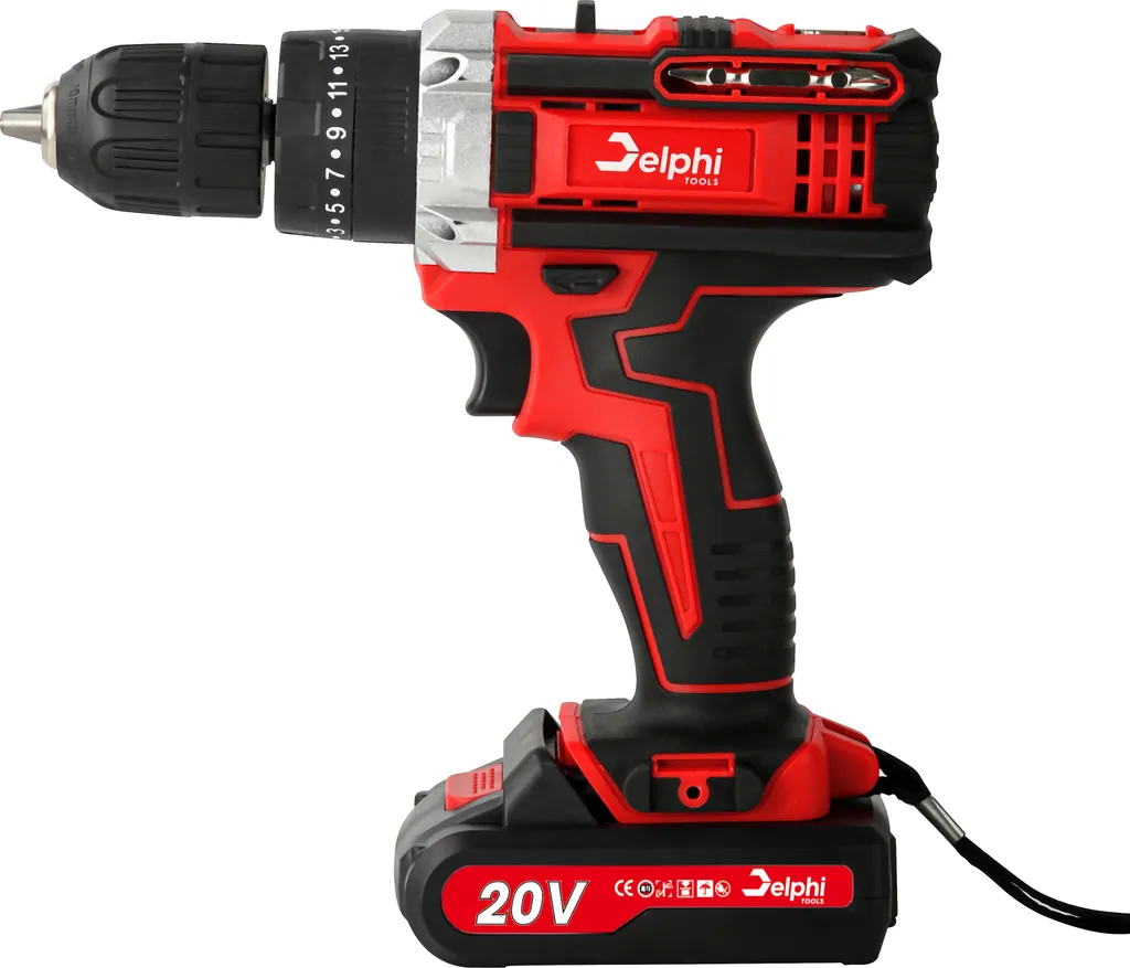 Perceuse à percussion Delphi 20V : finissez vos travaux sans interruption