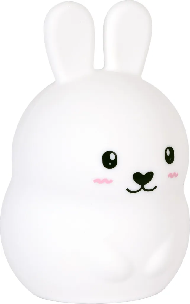 Veilleuse Lapin tactile silicone LED multicolore et rechargeable USB
