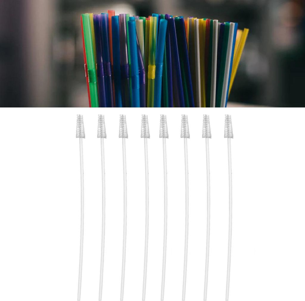 100 Stück 17 cm Flaschenstroh-Reinigungsbürste, Einzelverpackung, flexibler Reiniger für Rohre
