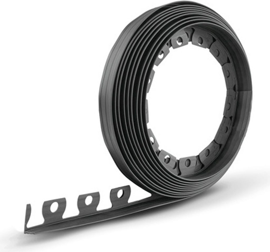 Rasenkantenstecher Rasenkante Rasentrimmer Rasenmäher Rasenborde 10m Höhe 40mm DUNKELGRAU + 20 Befestigunsanker GRATIS! 10m