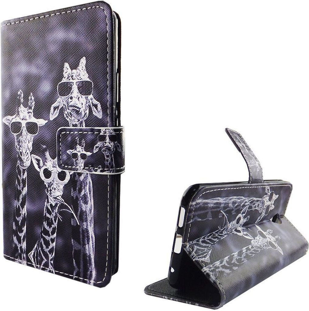 Handyhülle Tasche für Handy Vodafone Smart Prime 7 3 Giraffen