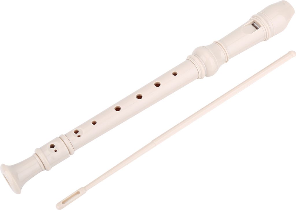 8 Löcher High Pitch Sopran Recorder Flöte ABS Instrumente Reed Rohr Kinder Weiß