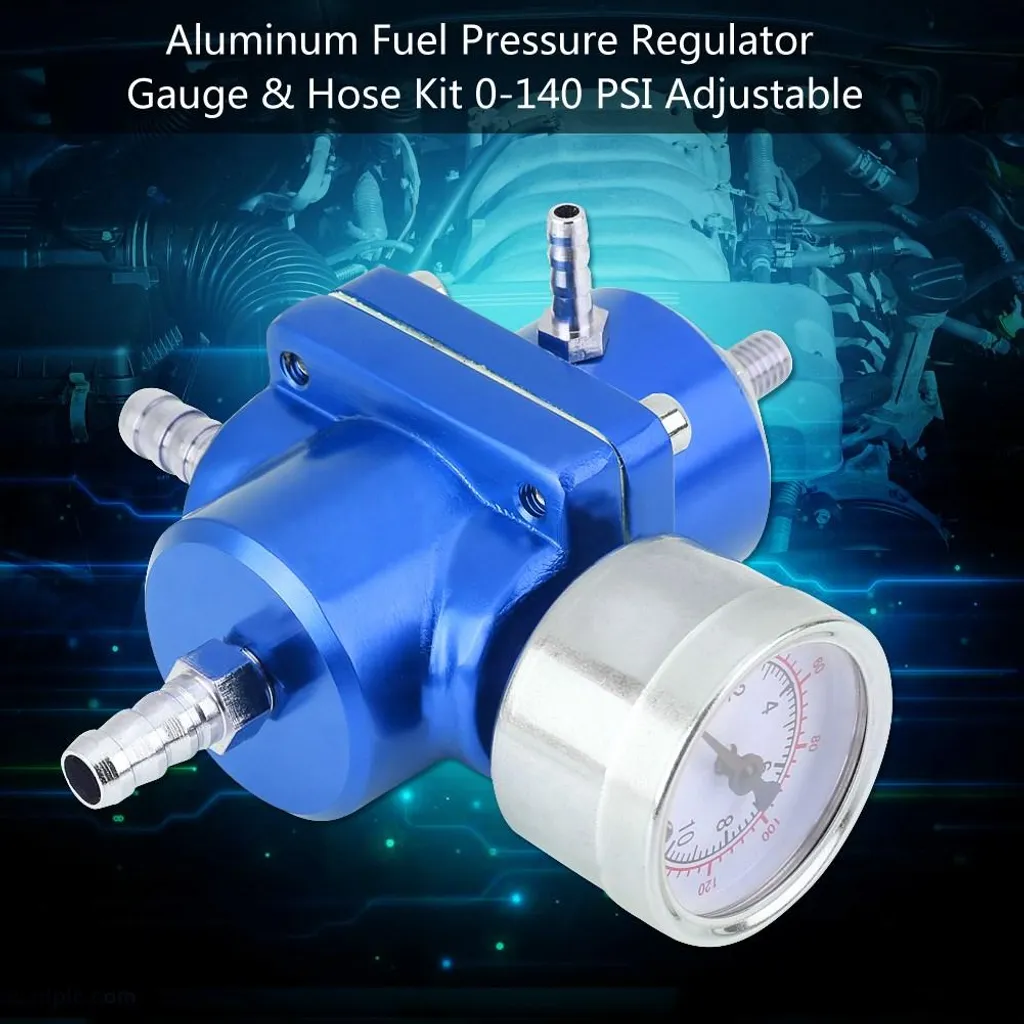 Kit de régulation de carburant ajustable avec manomètre 140 PSI