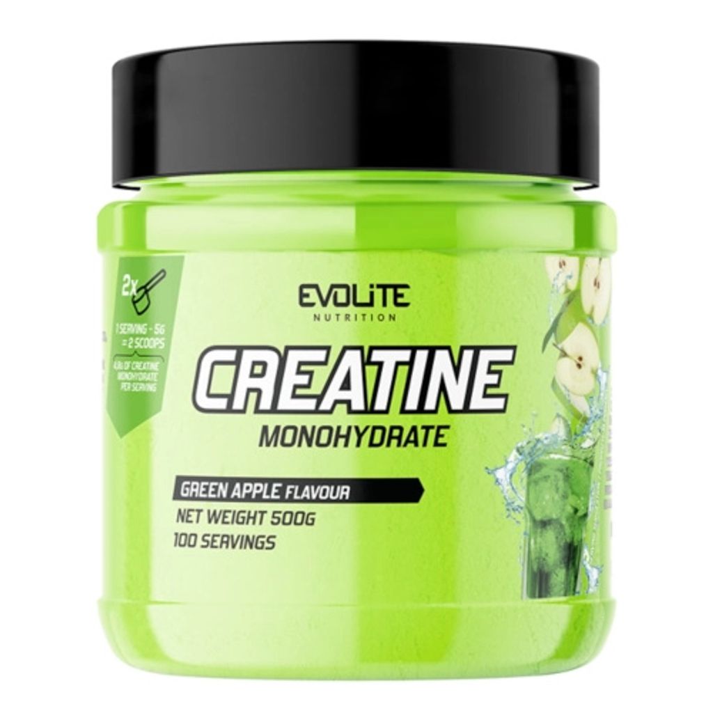Evolite Nutrition Creatine Monohydrate- 500g Green Apple Produktbild 2