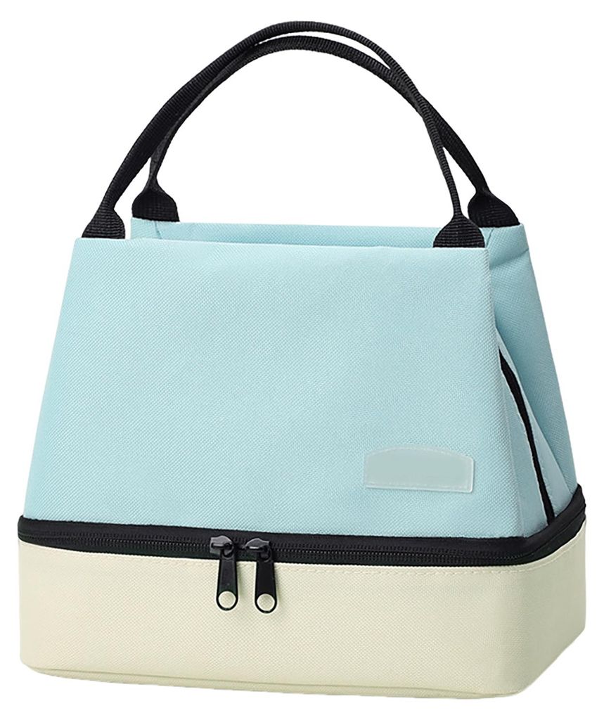 Doppelstöckige Kühltasche mit Thermoisolierung, großes Fassungsvermögen, auslaufsicher, ideal für Pendler, Reisen und Picknicks