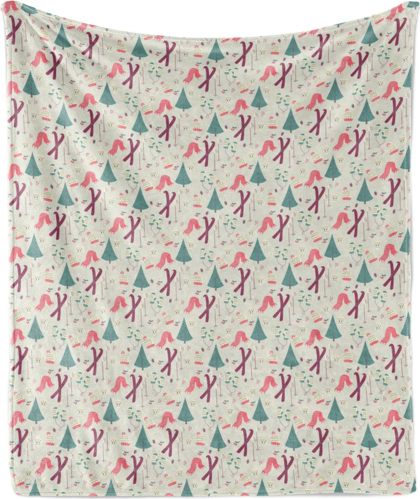 Couverture de Ski 175x230 cm idéale pour Soirées Chalet et Hiver Cocoon