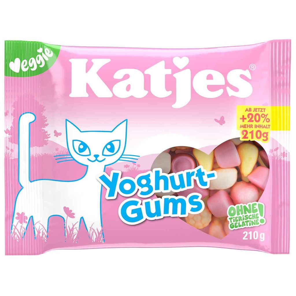 Katjes Yoghurt Gums ovocné želé s mlékem a jogurtovým Obrázek produktu 