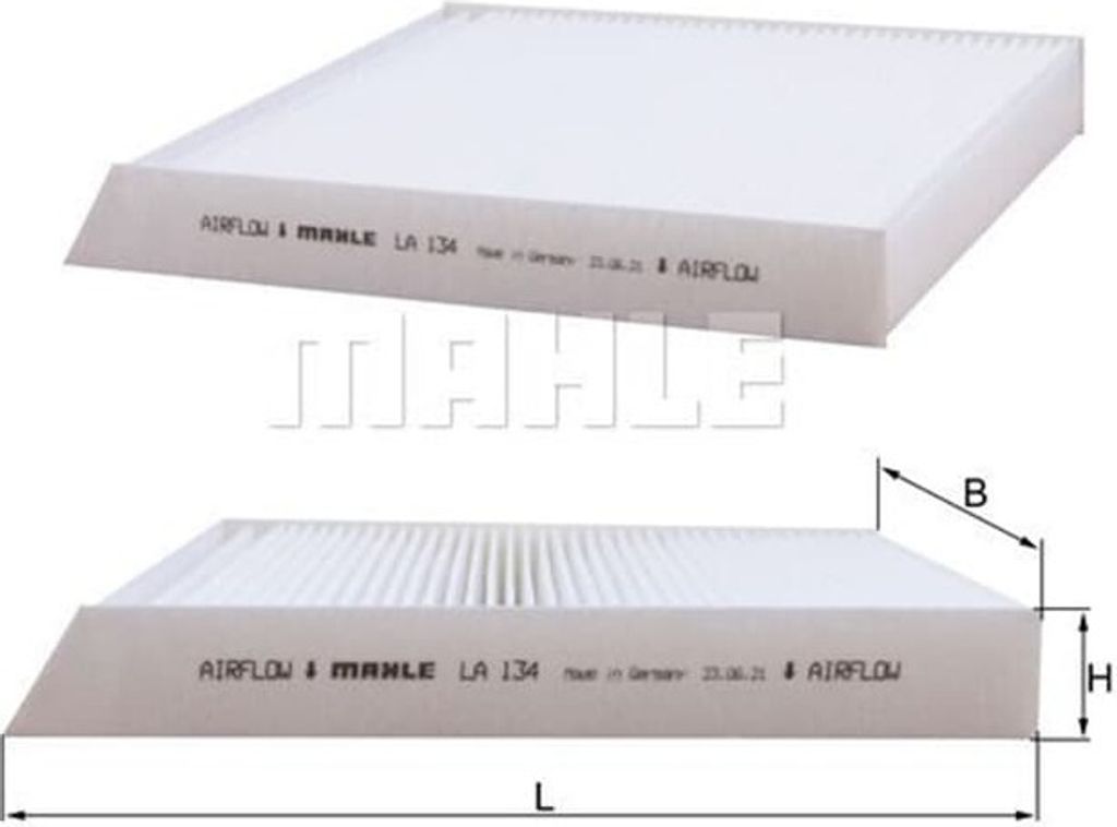 MAHLE Innenraumfilter LA 134 Pollenfilter für RENAULT Scénic I (JA0/1, FA0)