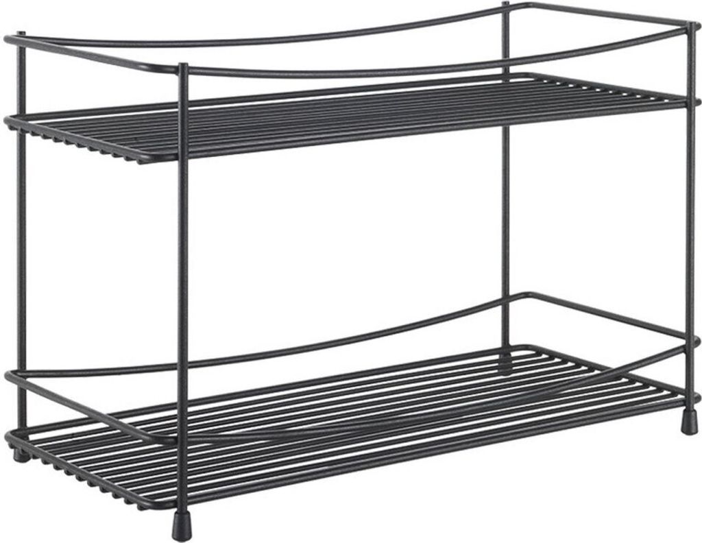 Metaltex Oregano Kruidenrek 2 Etages Mat Zwart/Metaal
