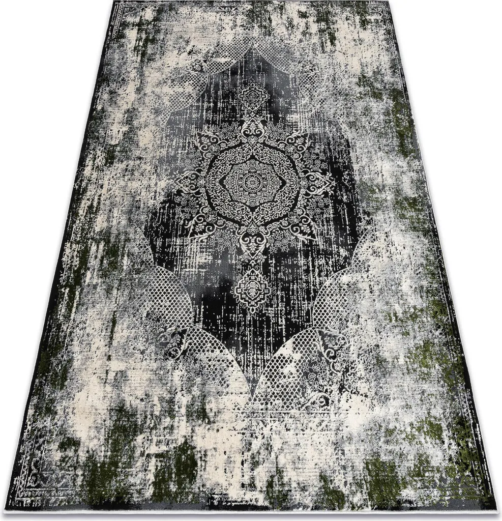 Tapis de salon moderne à poils courts VINCI Vintage Rosette 80x150