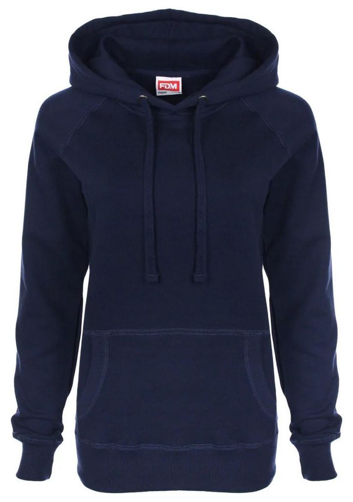 FDM - Kapuzenpullover für Damen Raglanärmel FK2215 (S) (Marineblau)