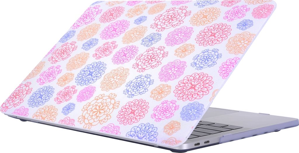 Mobigear Flowers MacBook Pro 15 Zoll (2016-2019) Hardcase Hülle MacBook Case - Model 3 - Model A1707 / A1990
