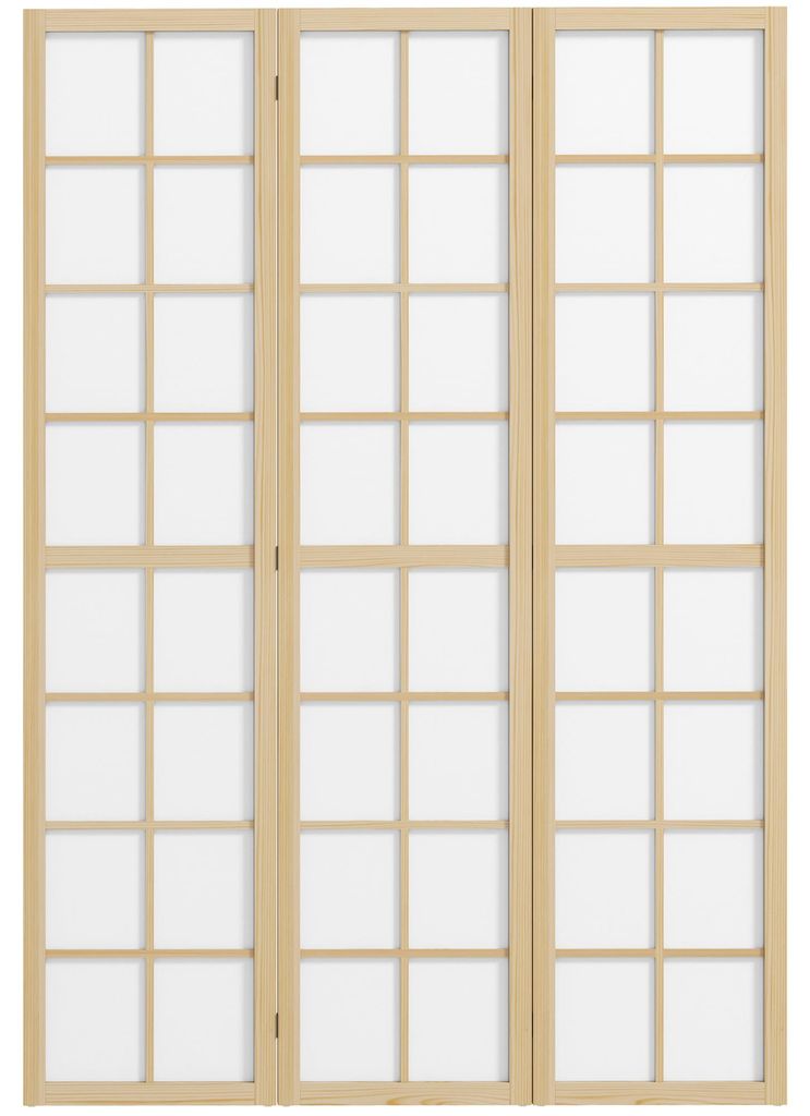 HOMCOM Roomdivider, 3-delig, 120 x 170 cm, scheidingswand Productafbeelding 