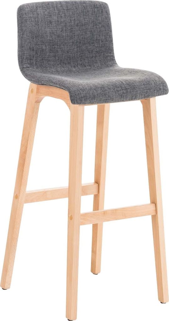 Barhocker HLO-CP20 Stoff Natura hellgrau