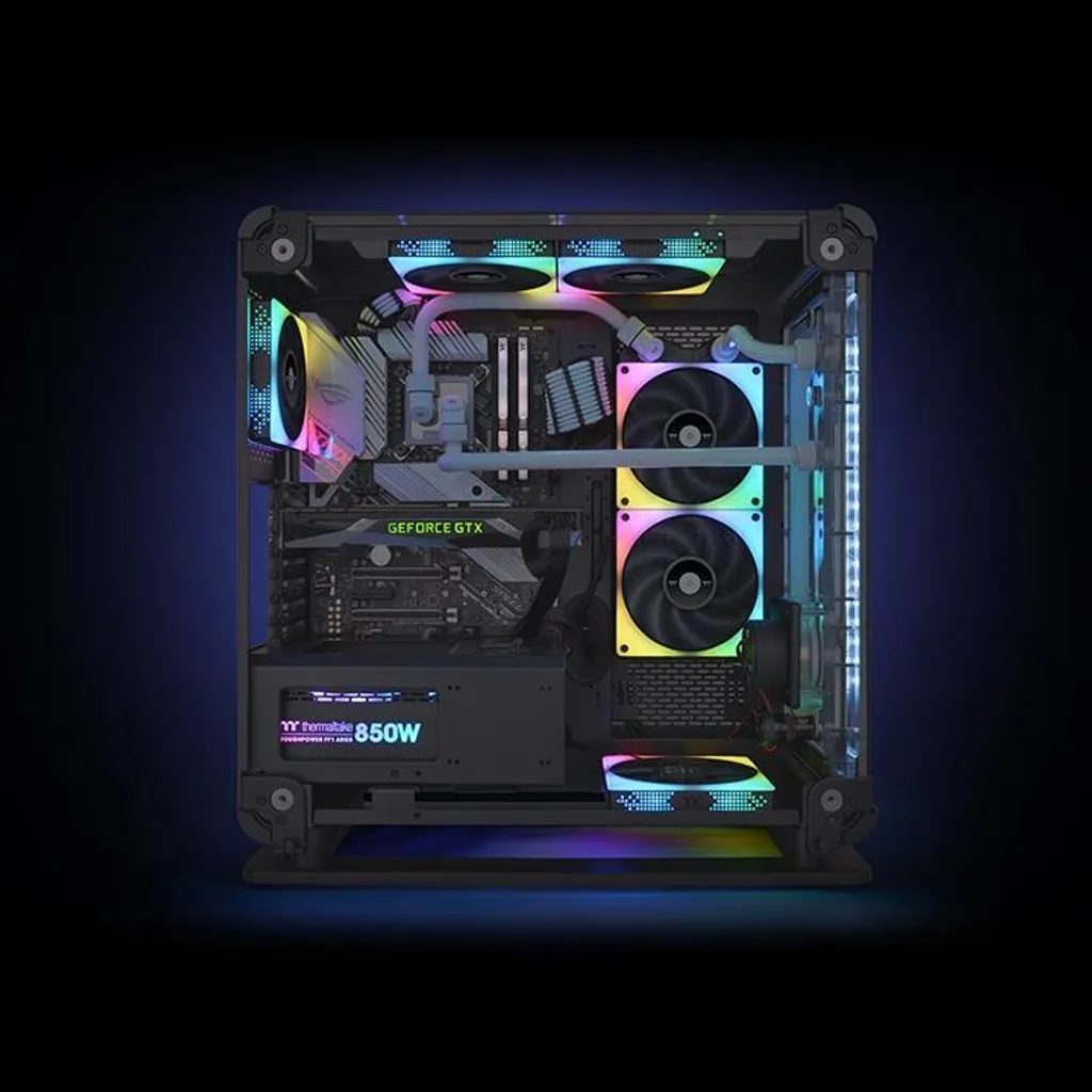Pack 3 Ventole Bianco RGB Thermaltake TOUGHFAN 12 - Silenziose - 6