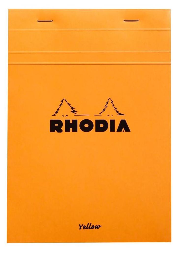 RHODIA Notizblock No. 16 Yellow DIN A5 kariert orange 80 Blatt
