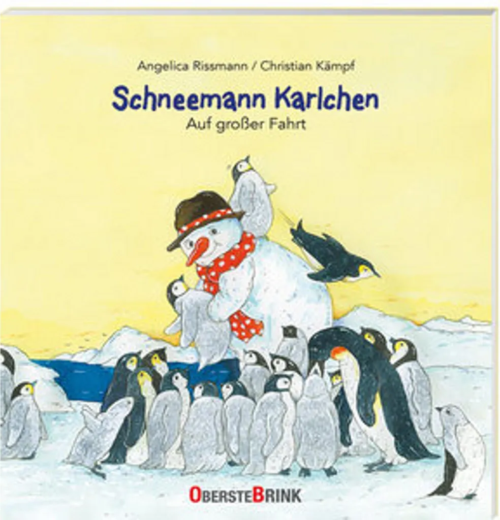 Karlchen le bonhomme de neige En grand voyage - Peluche XXL douce 40cm