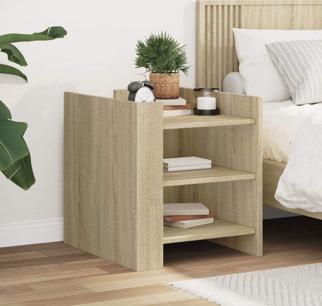 Maison Exclusive - Nachttisch Sonoma-Eiche 45x50x50 cm Holzwerkstoff