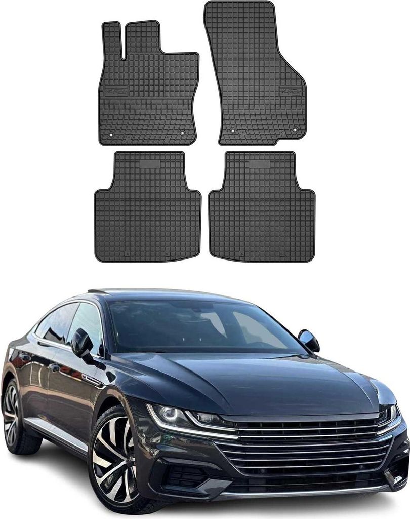 2017-2025 VW Arteon podlahové rohože gumové čierne 4 ks Obrázok produktu 