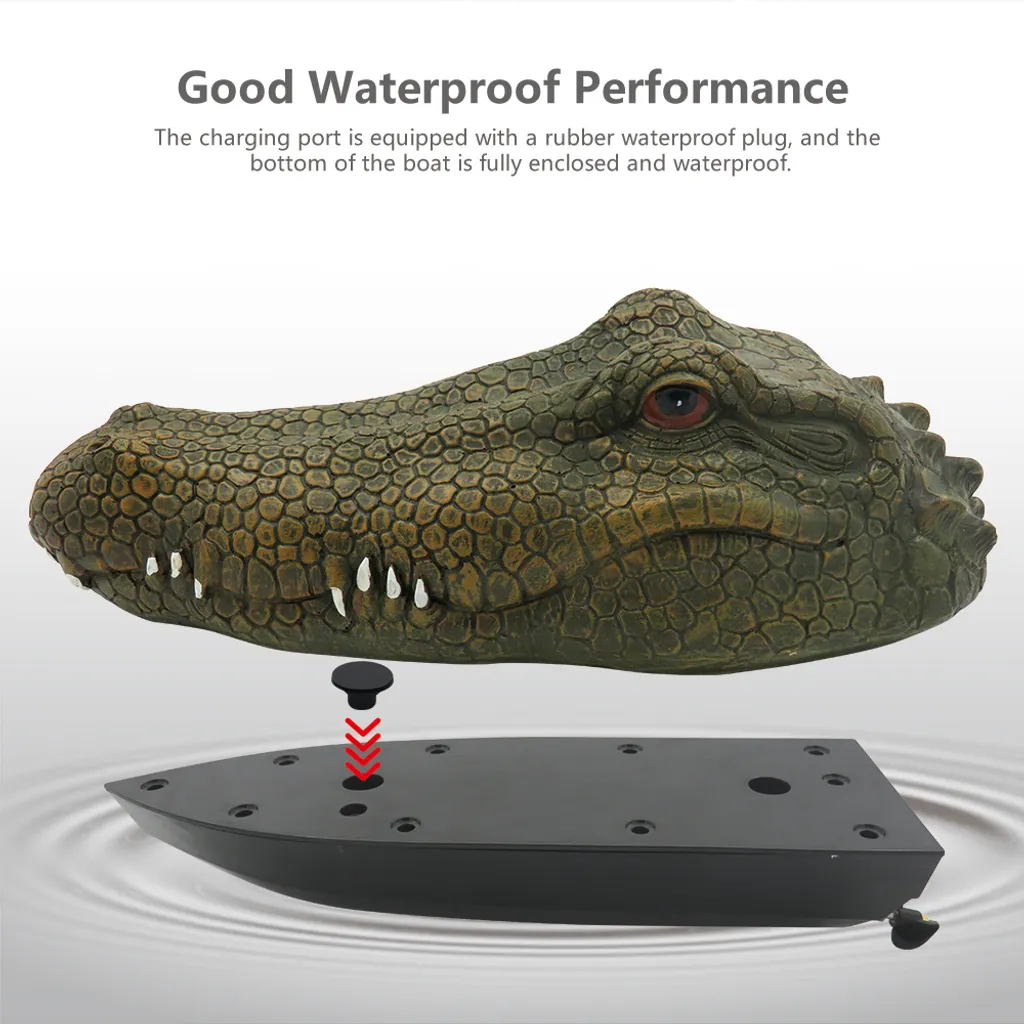 Bateau RC Simulation Crocodile Flytec Électrique avec Télécommande de Précision - 12