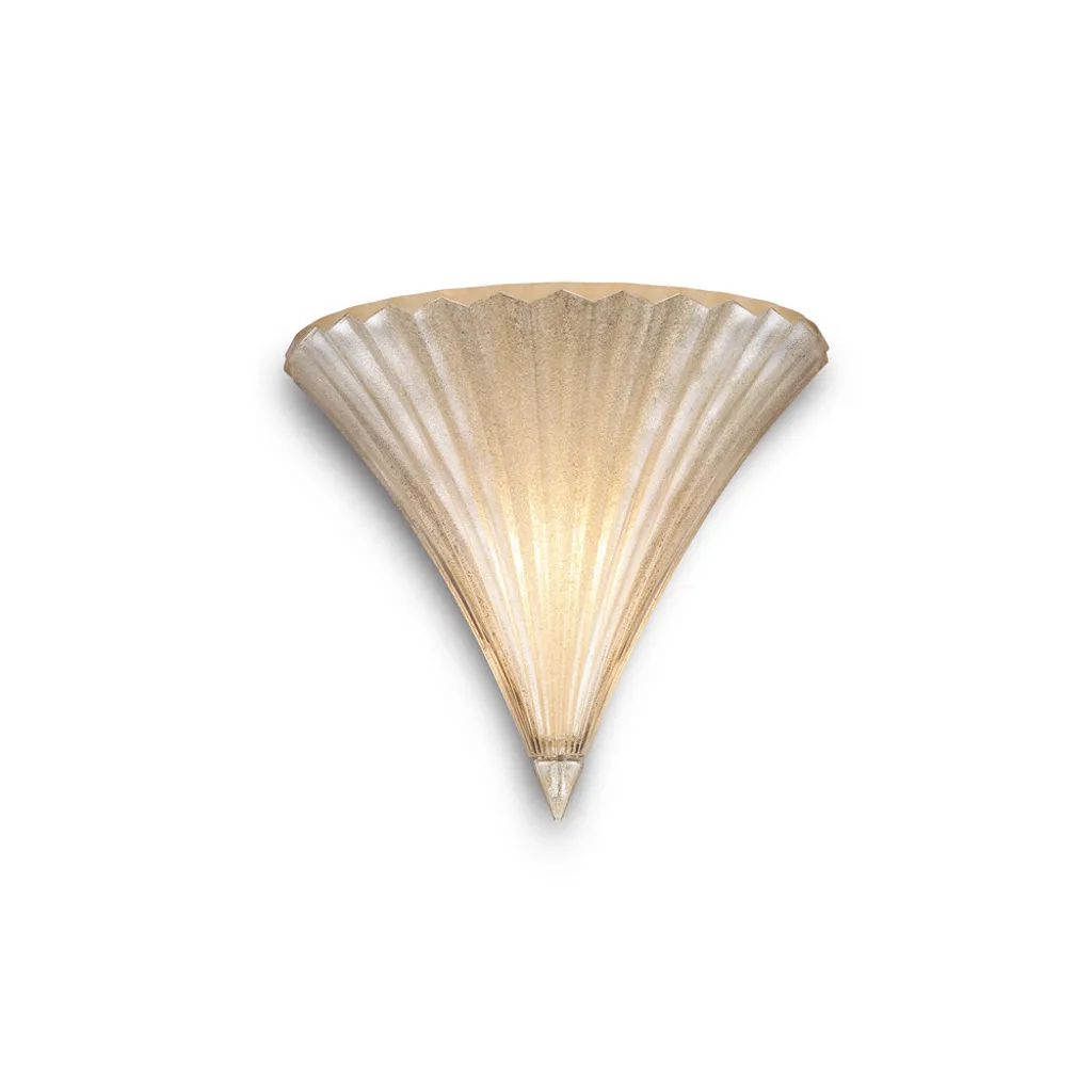 Applique dorée SANTA 1 ampoule Largeur 25 cm - Luminaire Chic et Design