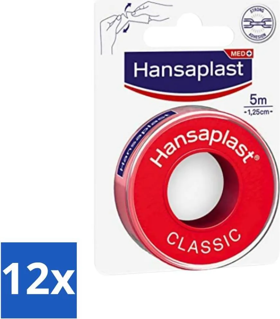 Pansement Adhésif Soins des Plaies Hansaplast - Format Familial 12 Pièces