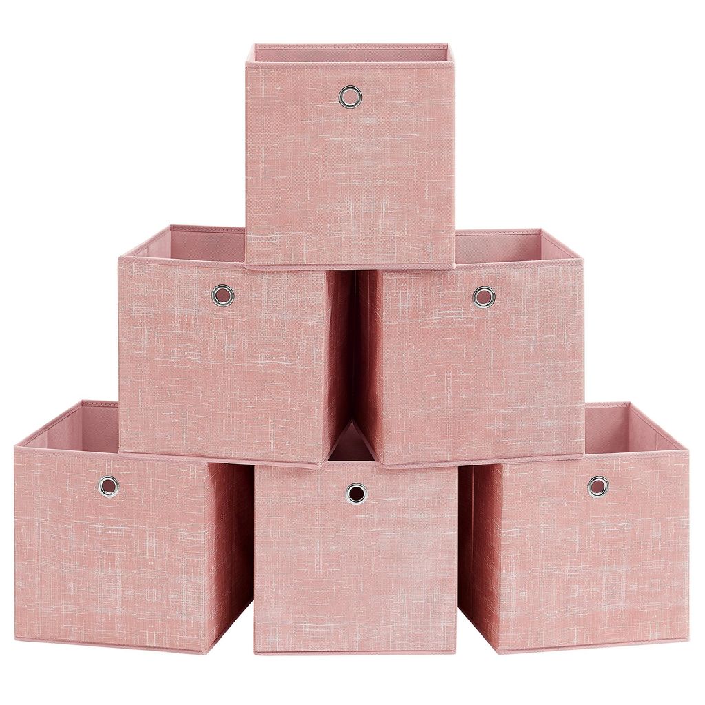 SONGMICS Ordnungsboxen, 6er Set, aus Vliesstoff mit Griff, Produktbild 