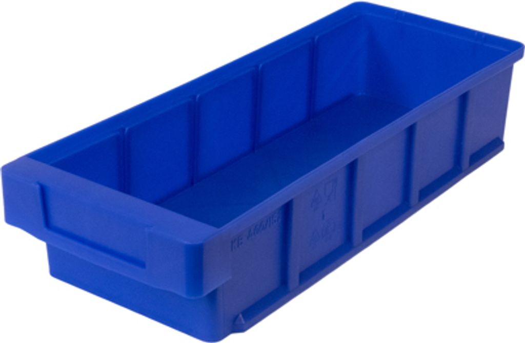 SuperSparSet 10x Regalkasten Classic | Blau | HxBxT 8,3x15x60cm | Polypropylen | Sichtlagerkasten, Sortimentskasten, Sortimentsbox, Kleinteilebox