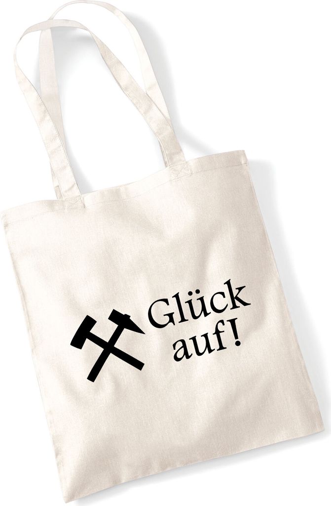 Huuraa Jutebeutel Glück auf! Ruhrpott 10 Liter Natural Produktbild 