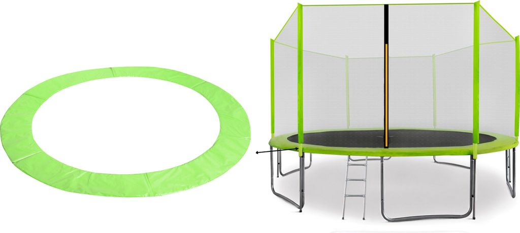 Aga Kryt pružin na trampolínu 400 cm Světle zelený Obrázek produktu 4