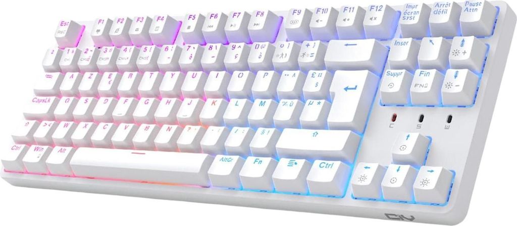 Mechaniczna klawiatura do gier TKL AZERTY przewodowa RGB Zdjęcie produktu 
