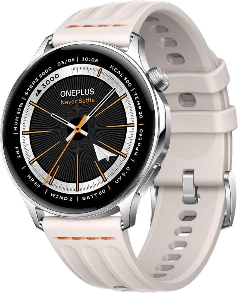 OnePlus Watch Lite 45mm Bluetooth Silber (Silver Steel)