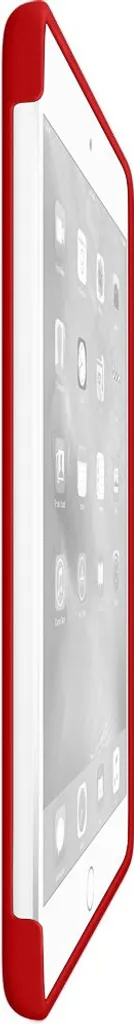 Etui iPad mini 4 Rouge en Silicone Doux Finition Soft Touch Durable - 6
