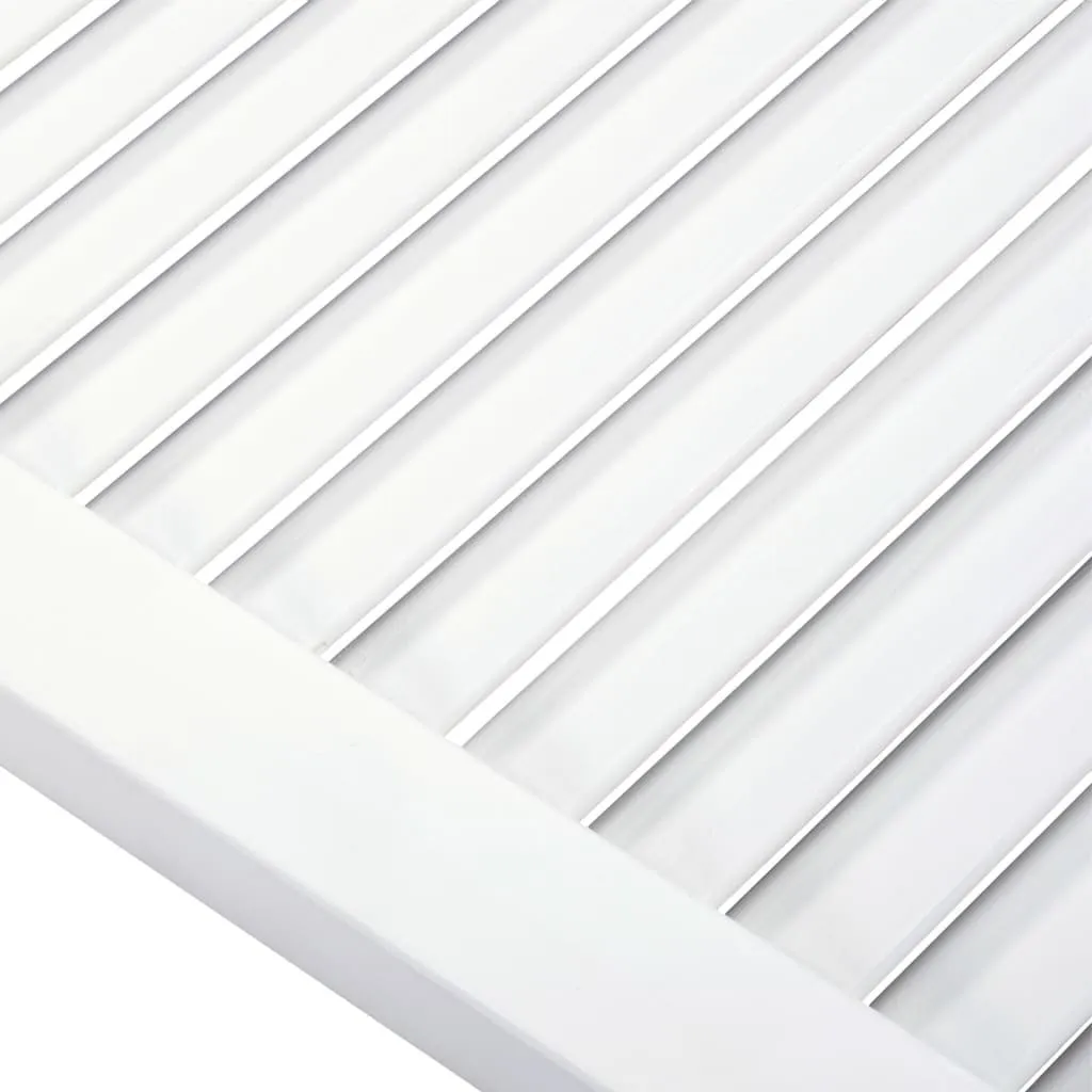Set 2 Ante Design a Doghe in Legno Bianco 69x39.4cm | Offerta Online - 4