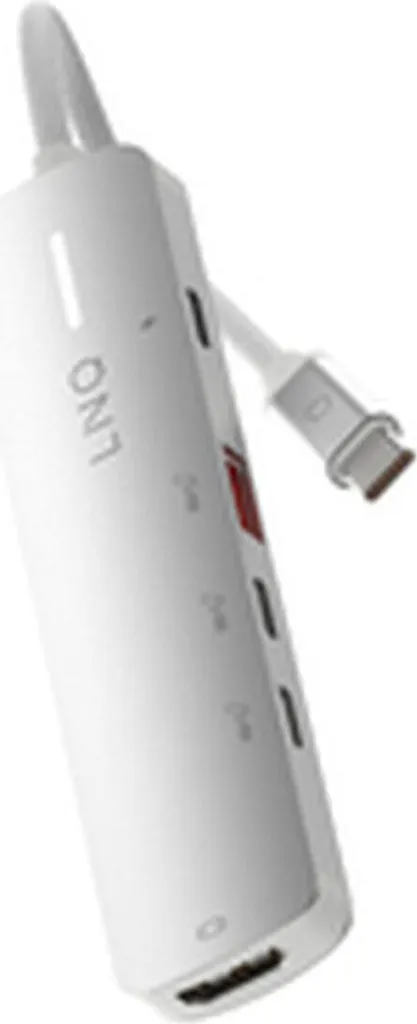 Hub USB-A 4 Ports Linq Byelements LQ49051 - Design Compact Blanc/Gris - 2