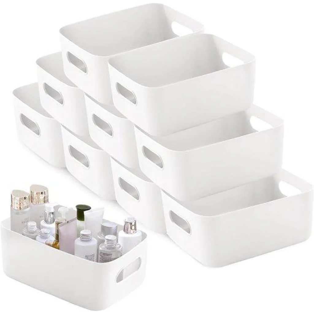 Boîtes de rangement pour trier vos placards - Solution plastique blanc