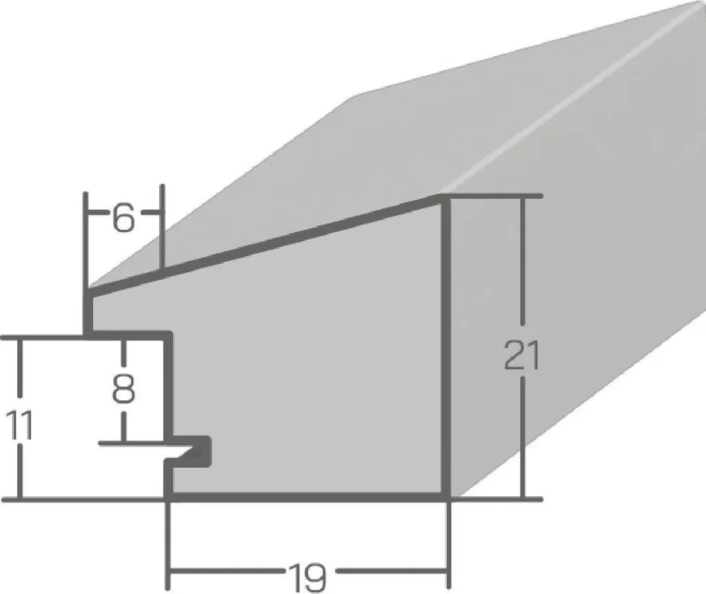 Cornice 20x20 Bianco Legno MendeFrames H130 - Qualità e Prezzo - 4