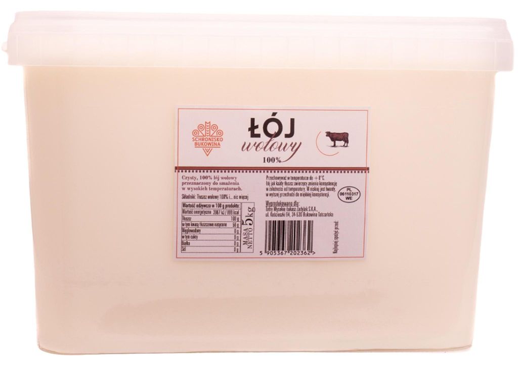 Graisse de bœuf premium, 100%, 5 kg Image du produit 