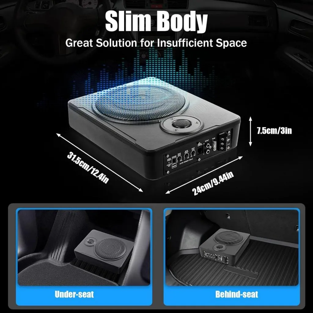 Subwoofer Puissant 200W RMS Format Compact 31cm avec Basses Profondes - 2