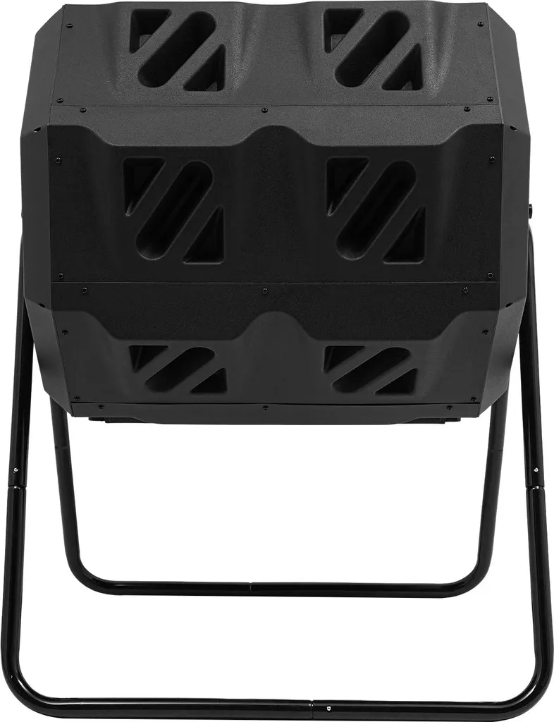Composteur rotatif 160L double compartiment avec aération active