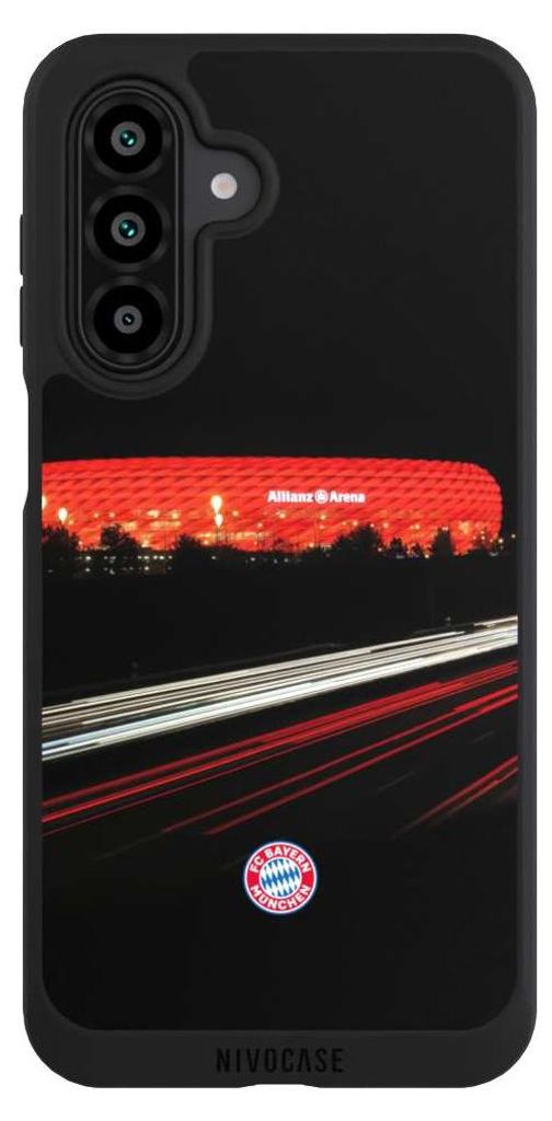NIVOCASE Handyhülle für Samsung Galaxy A17 5G Hülle NIVOpure Case Schwarz FC Bayern München FCB Stadion