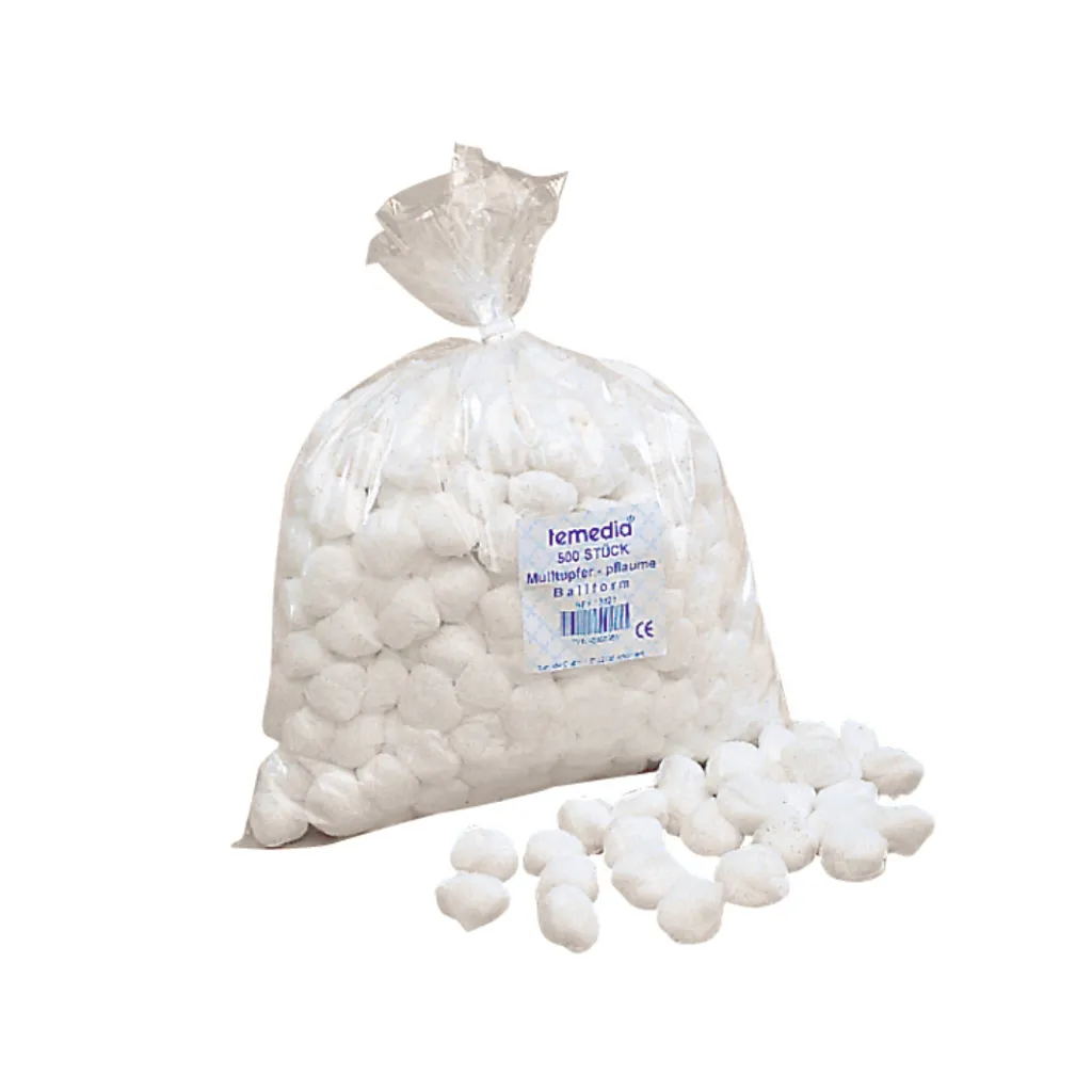 Tamponi di garza a forma di palla a forma di noce non sterile 20 fili 500 pz