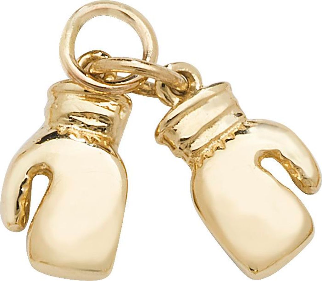 Funkiger 9 Karat (375) Gold Damen - Anhänger - 17mm*16mm; TRS23680