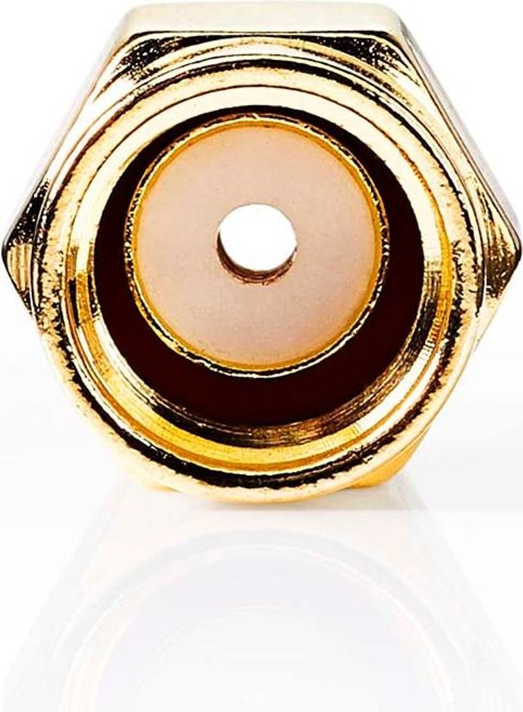 Nedis SMA-Anschluss - Gerade - Stecker - Vergoldet - 50 Ohm - Kräuseln - Kabeleingangsdurchmesser: 2.55 mm - Metall - Gold - 2 Stück - Box