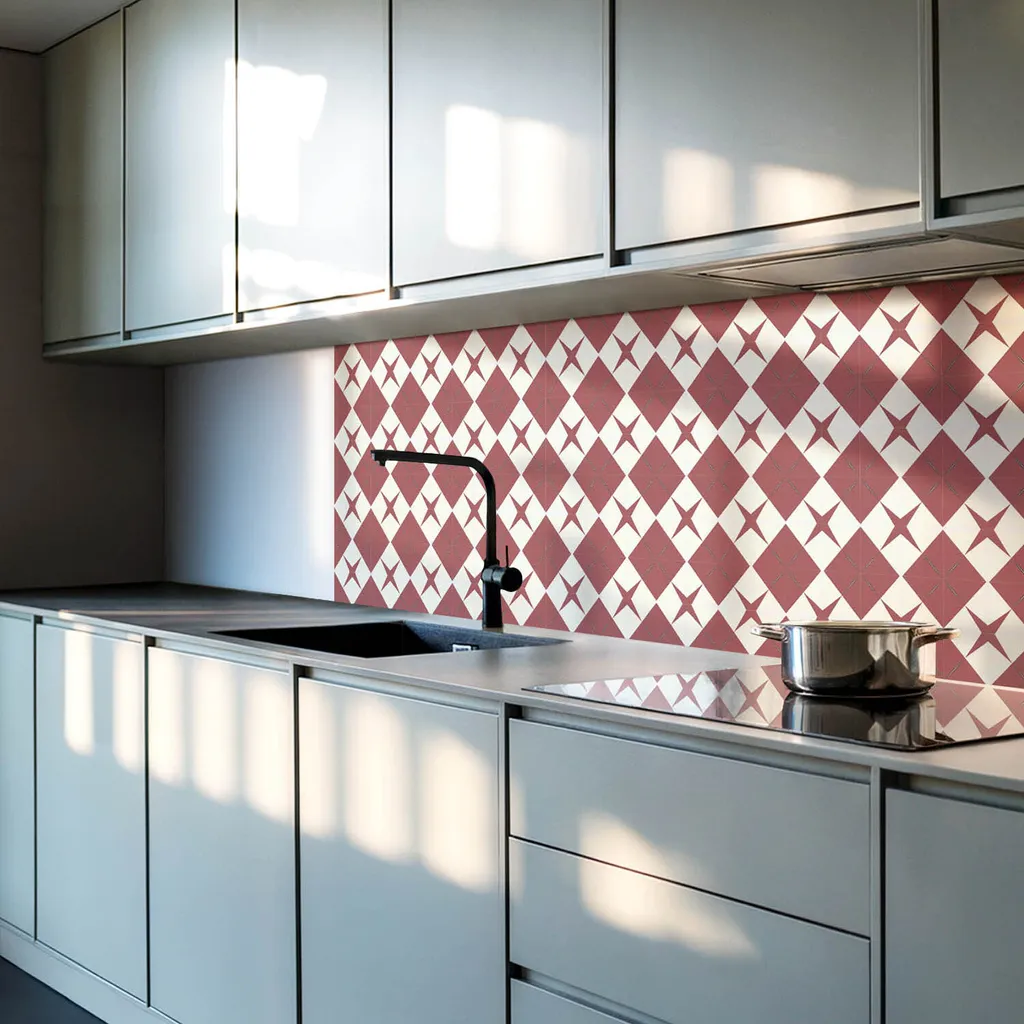 Adesivi per Piastrelle 50x50 cm 3D - Vinile Lavabile Cucina e Bagno - 2